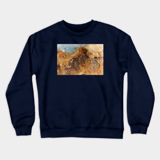 Burnt Orange Rustic Stone Texture - Alternative Crewneck Sweatshirt